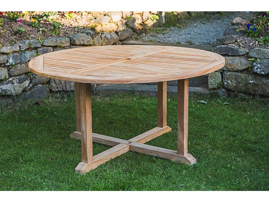 1.5m Solid Teak Pedestal Table - Clearance