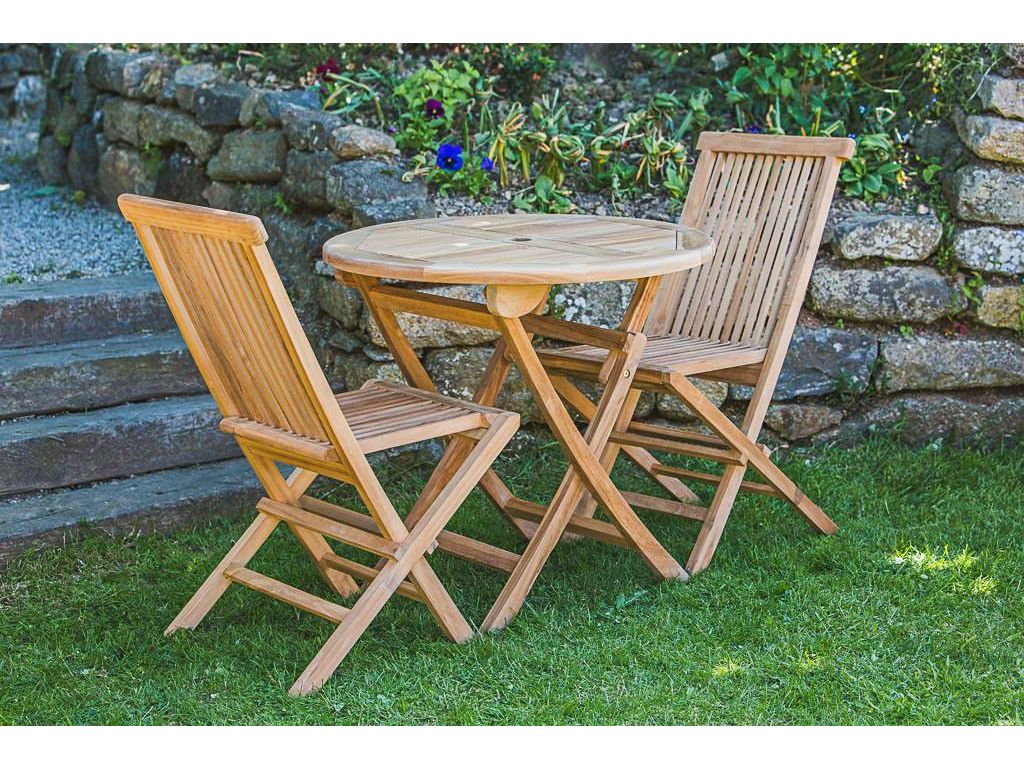 2 Seater Teak Table and Chair Set