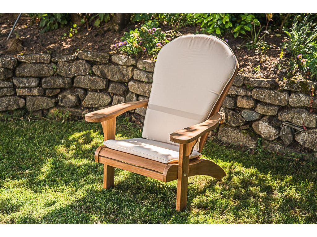 Garden Adirondack Chair with Cushion