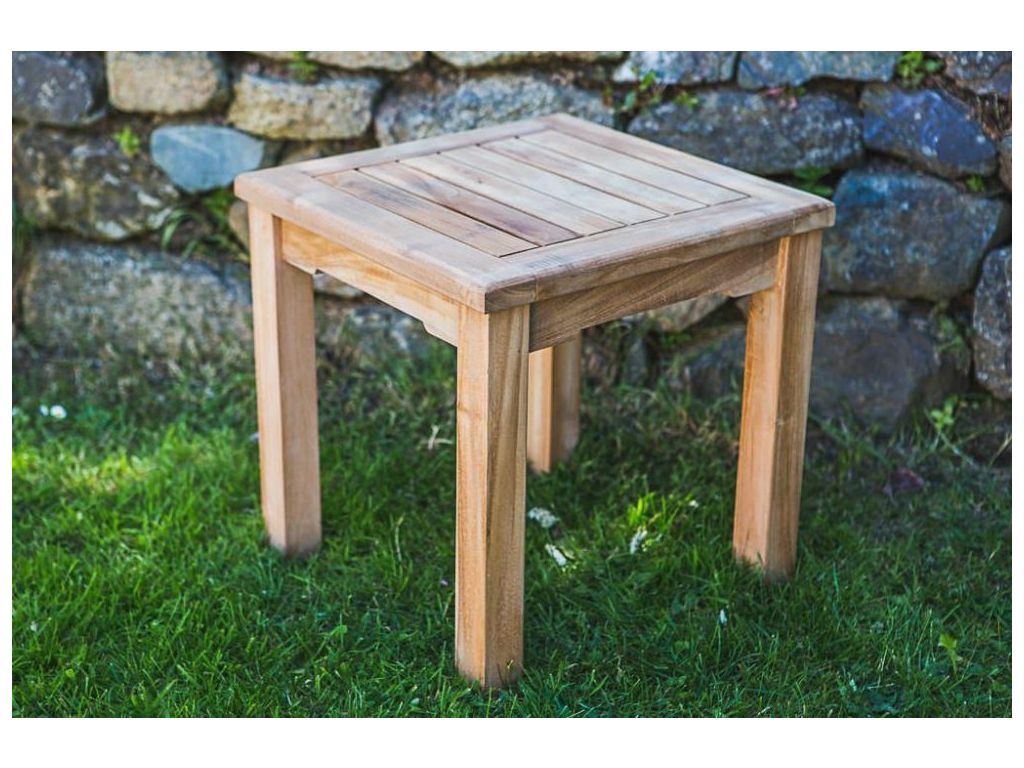 Teak 45cm Square Coffee Table-Clearance