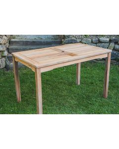 Fixed Teak Rectangular Garden Table