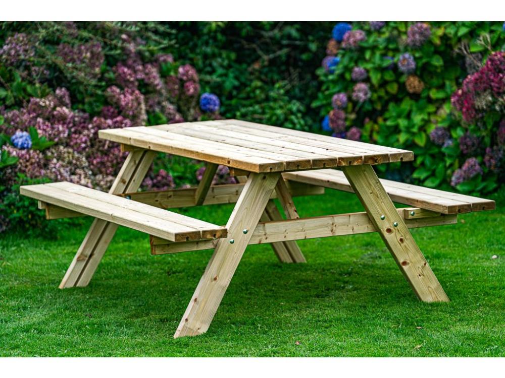 garden picnic bench 180cm 6ft 8