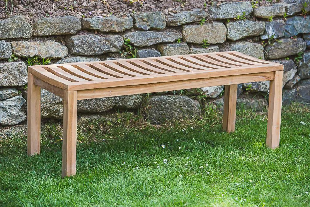 Solid Teak Bench – Backless 5ft (seats 3)