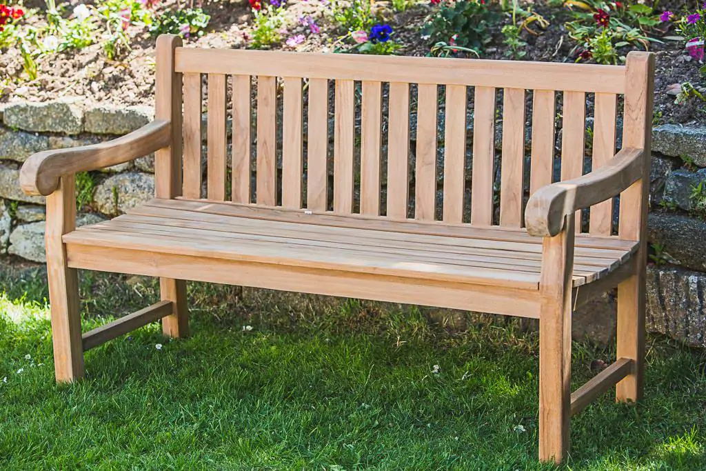 Teak Park Garden Bench – Traditional Elizabeth 5ft (seats 3)
