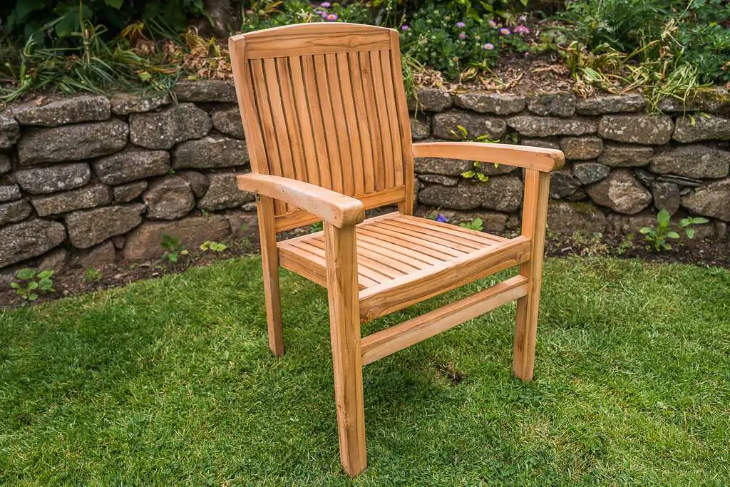Solid Teak Stacking Garden Chair – Charlotte