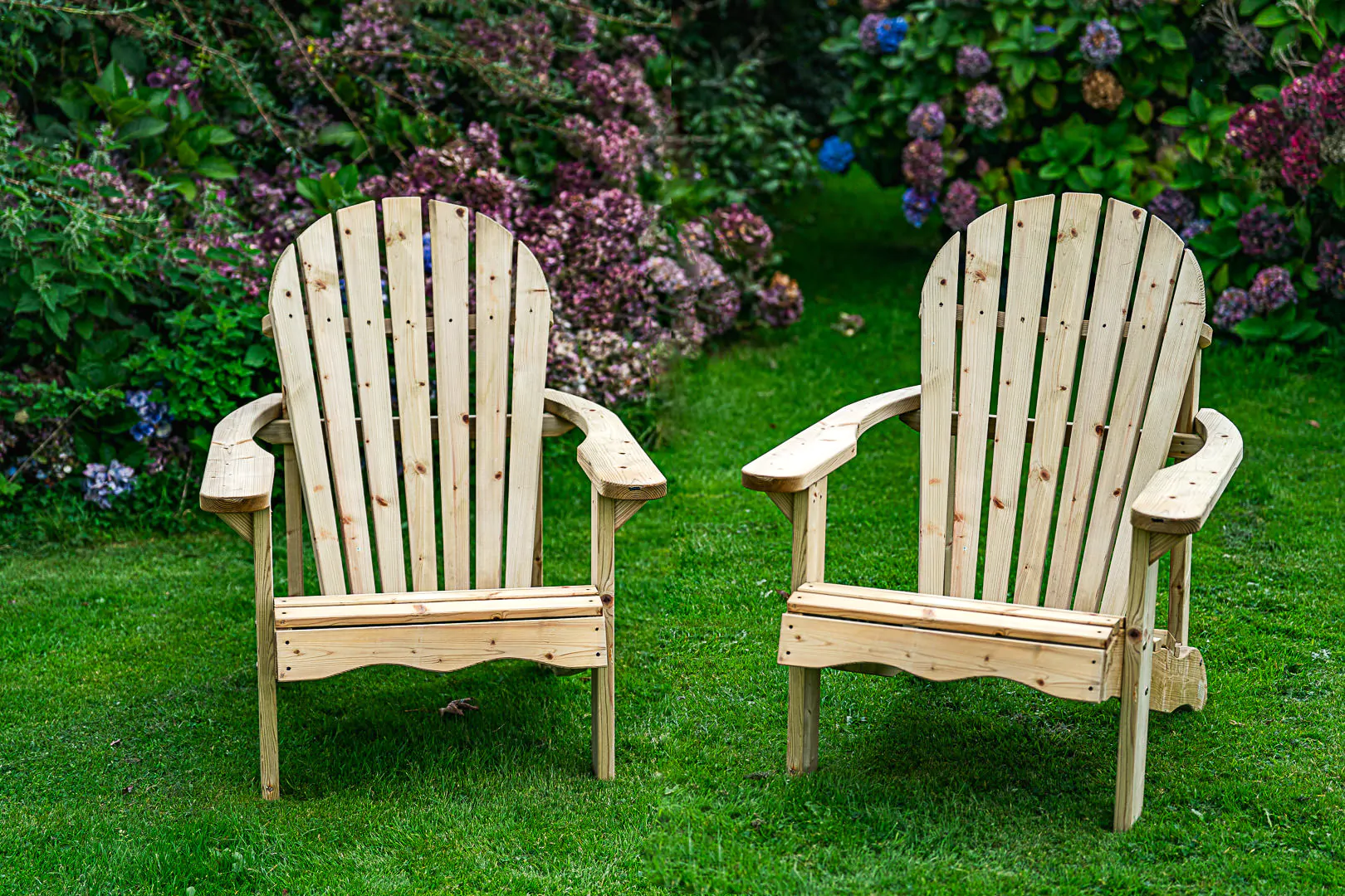 Solid Wood Relaxing Chair Couples Set