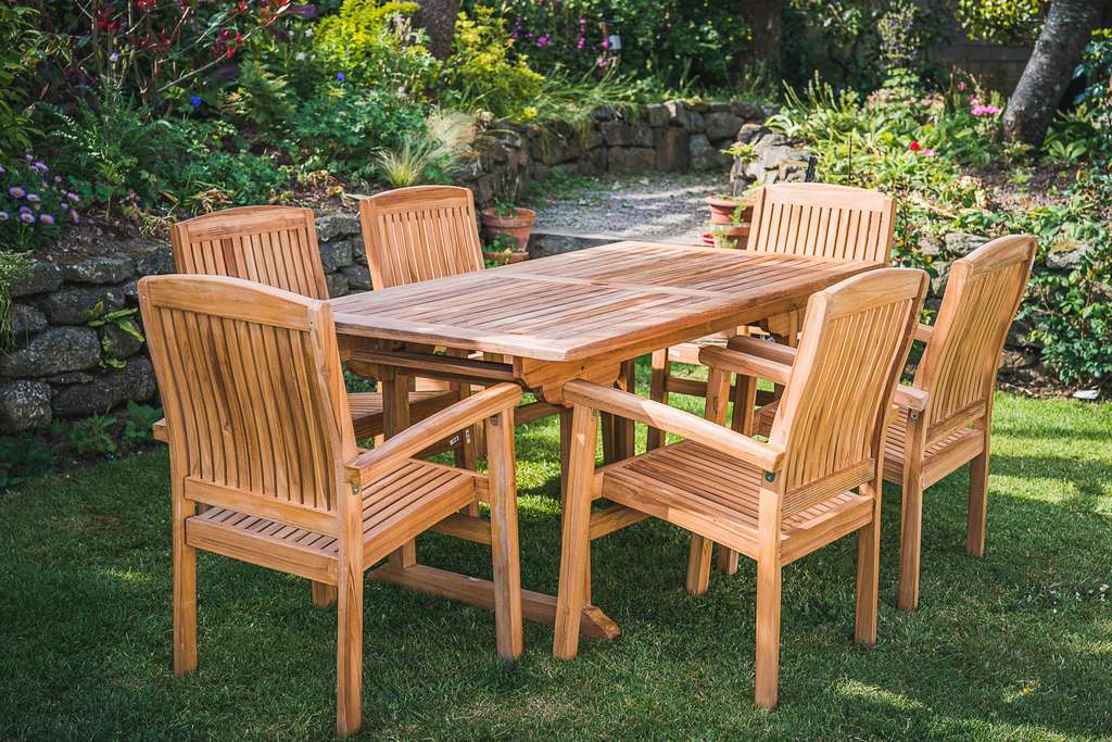 160 rectangular pedestal set 6 seater charlotte stacking garden chairs 03