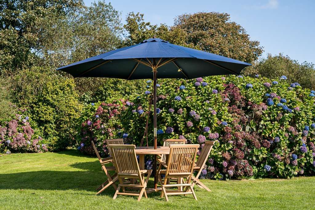 3 5m octagonal wood wooden parasol navy blue 06 1 1