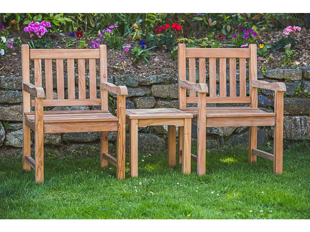 solid 2 seat companion set with square coffee table 1