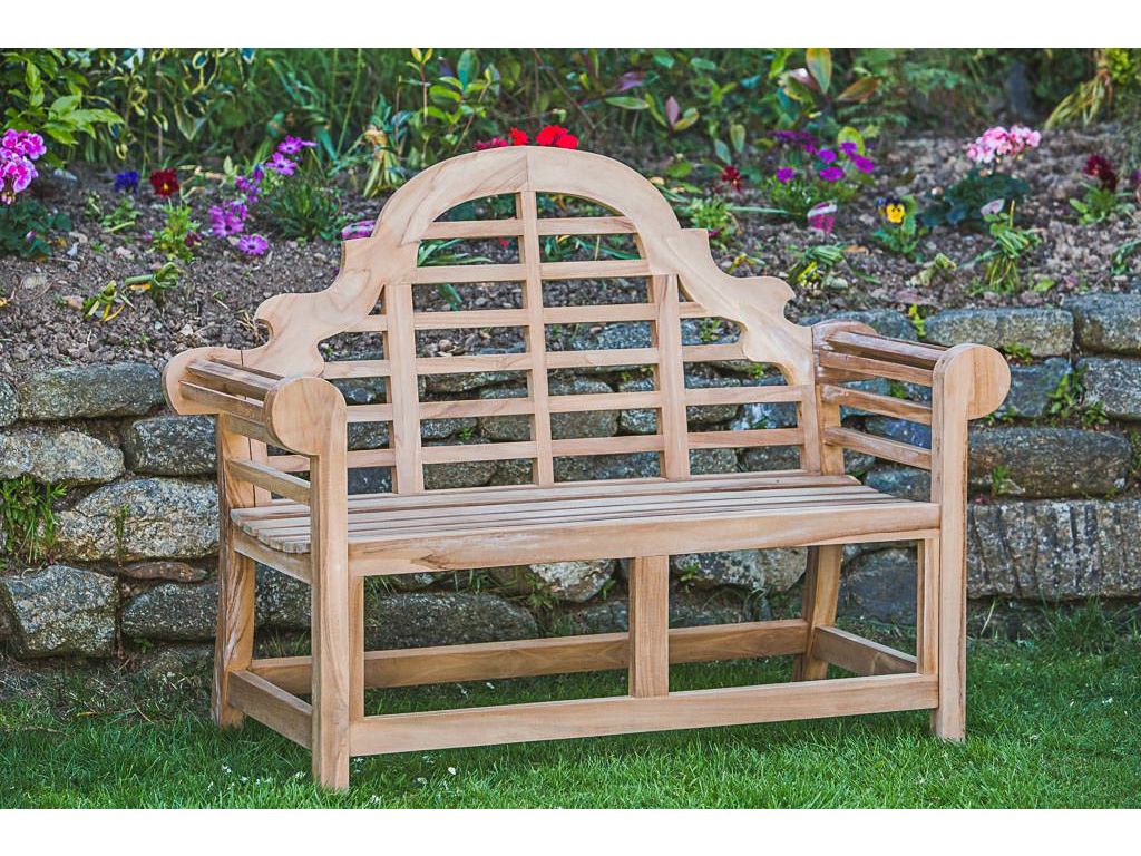 teak lutyens bench garden 4ft seats 2 stylish solid