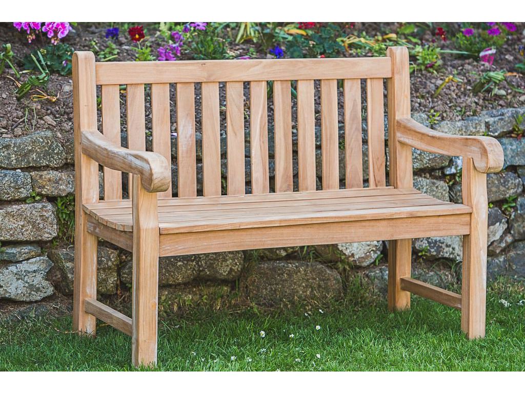teak outdoor bench elizabeth 4ft seats 2 traditional 1